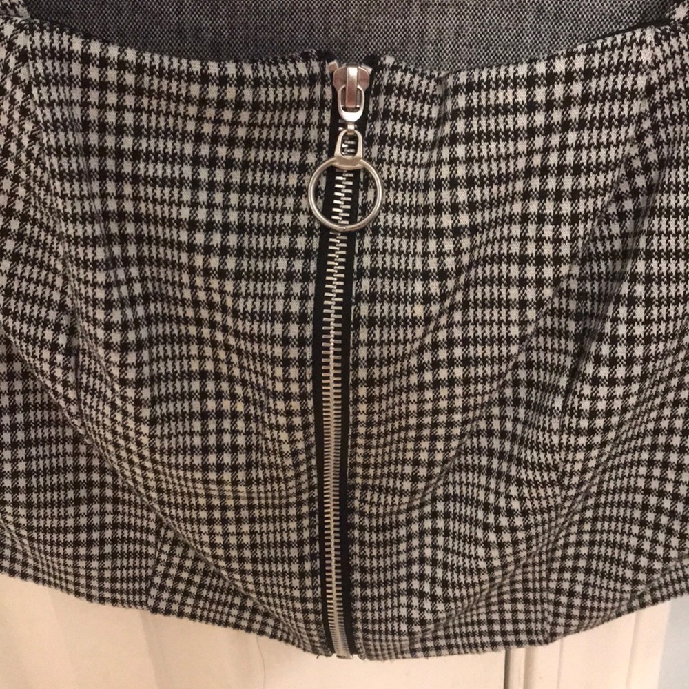 Wild Fable Houndstooth Zip Top - Picture 2 of 3